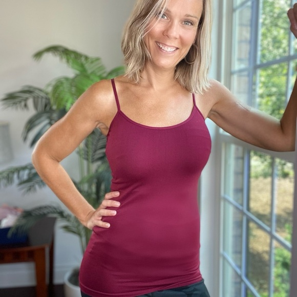 Tops - LAST! A New Dawn Cami-burgundy